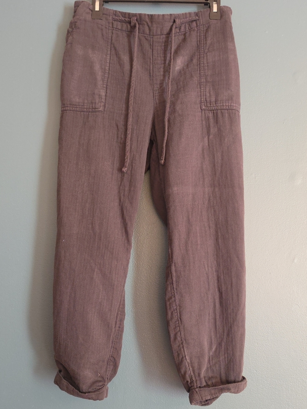 Women's Relaxed Drawstring Pants in Gray